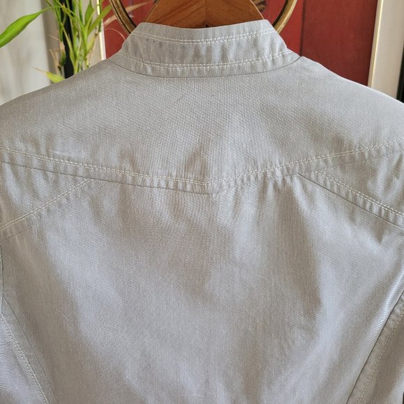 Beate Heymann Street Couture Taupe Grey Metallic Jacket EU 38/US 8 - Picture 12 of 15